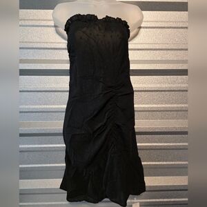 Chic Black Strapless Dress